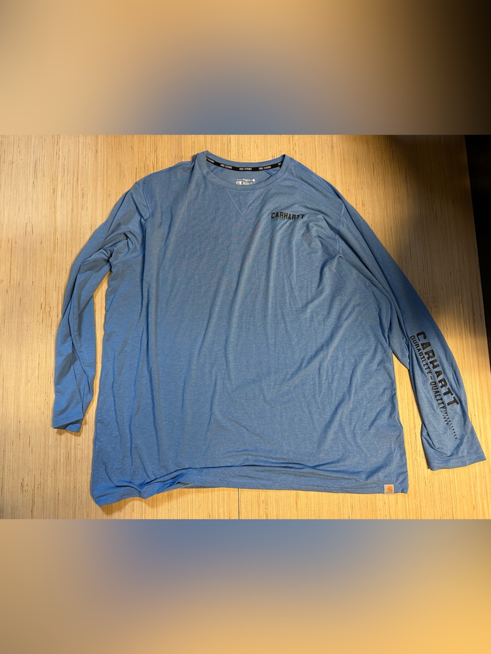 Carhartt Long-Sleeve Performance Tee in Heather Blue